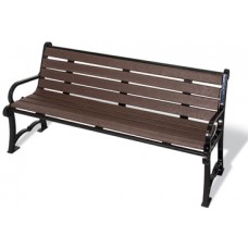 8 foot Charleston Series Cedar Recycled Bench