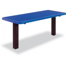 6 Foot Multi Pedestal Table Inground Perforated
