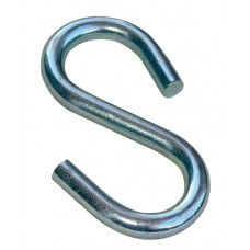 Large End S-Hook 3 8x4 inch Zinc Coated -USA Made