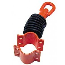 Tire Swivel 2 3 8 inch O.D. Pipe Hanger - 1 Loop and Rubber Boot