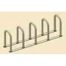 Inverted U Bike Rack On Rails 2 Loops 2 3 8 OD Round