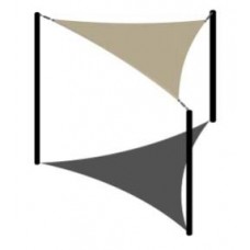 Residential Shade 3 Post Triangle Sail 15x15x18