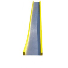 12 Deck Height Straight Embankment Slide stainless steel 4 in PC rail