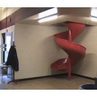 Firemans Aluminum Chute Slide for 8 foot Deck Height Spiral Slide