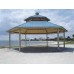 Hexagon Shelter Two Tier Steel 24 ga TG Deck 29 ga metal roof 16 ft