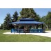 Four Side Shelter Double Tier TG Deck 29 ga Metal Roof Square 36 foot