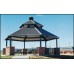 Hexagon Shelter Double Tier All Steel 24 ga Precut Metal Roof 36 foot