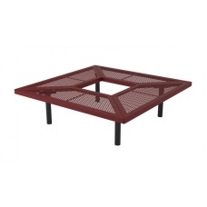 GBS72S Geometric Bench Square 72 inch inground