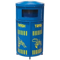 Personalized Dual Channel Trash and Recycle Bin