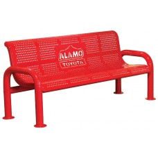 Personalized Perforated U-Leg Bench 8 foot