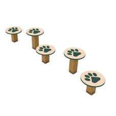 Recycled Stepping Paws Set of 3 Surface Mount