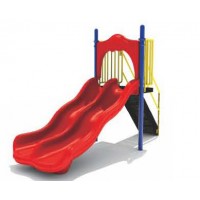 4 foot Free Standing Double Wave Slide