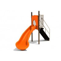 4 foot Free Standing Single Left Turn Slide