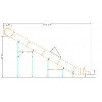30 Inch Diameter 16 foot deck height Slide Hook 90 Degrees Left or Right