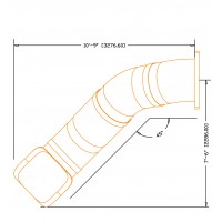 5 foot Deck Height Slide 30 inch diamter VEER Left or Right