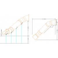 8 foot Deck Height Slide 30 inch diamter VEER Left or Right