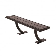 4 foot Acadia Bench without Back In-Ground Mount