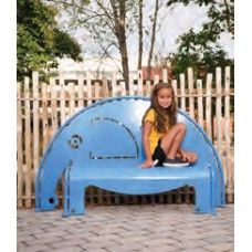 4 foot ELEPHANT BENCH WITH PERFORATED SEAT INGROUND PC