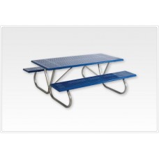 Rectangular Picnic Table 2 3 8 inch Walk Through 4 foot Rolled