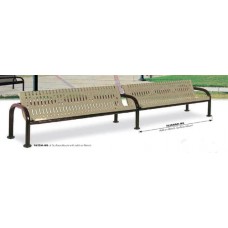 6 Foot Contour Bench with Back Wave