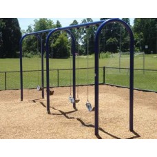 3.5 Inch Arch Triple Bay Swing with 6 belt seats