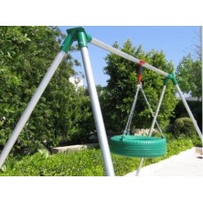 Heavy Duty 6 foot High - 1 Tire Swing - 1 Bay - 2 EFF-3A