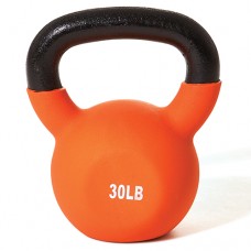 30 pound Vinyl Coated Kettlebell ORANGE