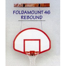 FoldaMount 46 Rebound Side-folding Wallmount Basketball System