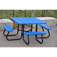Square Picnic Table ADA 4 foot Recycled
