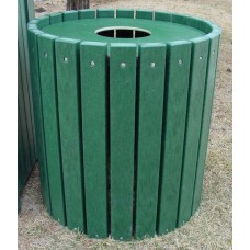 Heavy Duty Round Receptacle 55 gallon Recycled