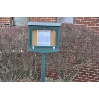 Message Center Small Hinged One Side No Post