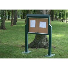 Message Center Medium 36x3.5x26 One Side Two Posts