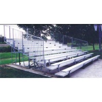 10 Row 15 Foot Galvanized Plastisol Coated Bleacher