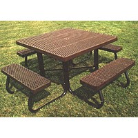 4SJC Square Picnic Table Powder Coated FRAME ONLY