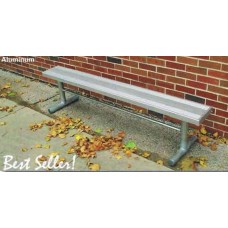 15 foot Aluminum Plank Bench without Back Portable