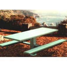 6SPTCVP Rectangular Vinyl Plastisol Picnic Table with 6 inch post