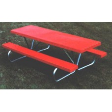 6BGF 6 foot Fiberglass Plank Picnic Table