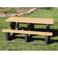 JPPT83 Recycled Plastic Picnic Table 8 foot 3 leg
