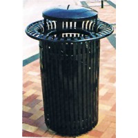 SSHRLRCS 32 Gal Round Litter Receptacle with Snuffer Top