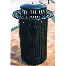 SSHRLRCS 32 Gal Round Litter Receptacle with Snuffer Top