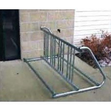 W Style Bike Rack 20 Foot Coated 36 Spaces