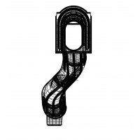 7 Foot Deck Height Starglide Slide Snake Right