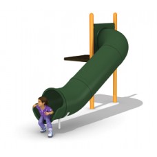 Tube Slide 30 inch diameter 24 inch deck height 90 Degree Right